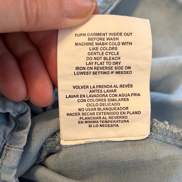 Altar'd State Blue Ruffled Top Waffled Stretch Bodice Romper Size Medium - Picture 10 of 10